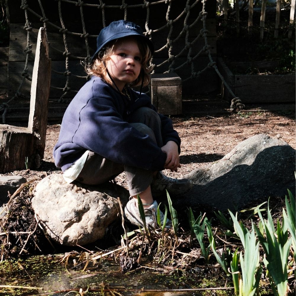 Chunky Sweatshirt - Navy Blue