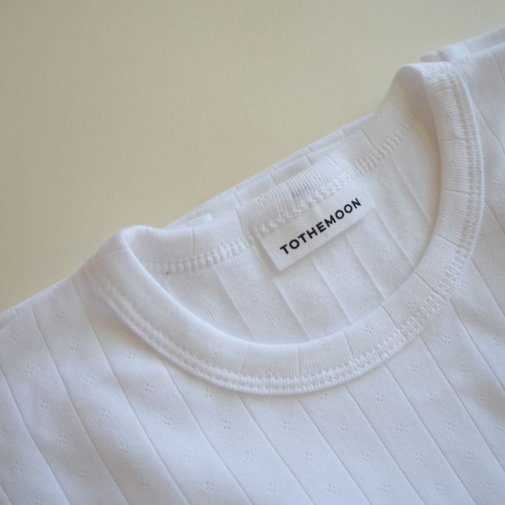 Tothemoon ☾ - Shirt - Long sleeve - Organic cotton - Pointelle