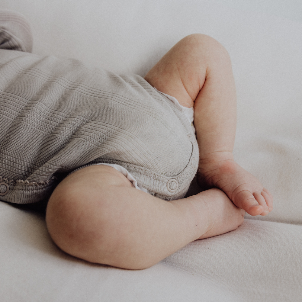 Tothemoon ☾ Tothemoon ☾ - Cross-over body - Long sleeve - Wool & silk - Needle pattern - Dove Clothing 50