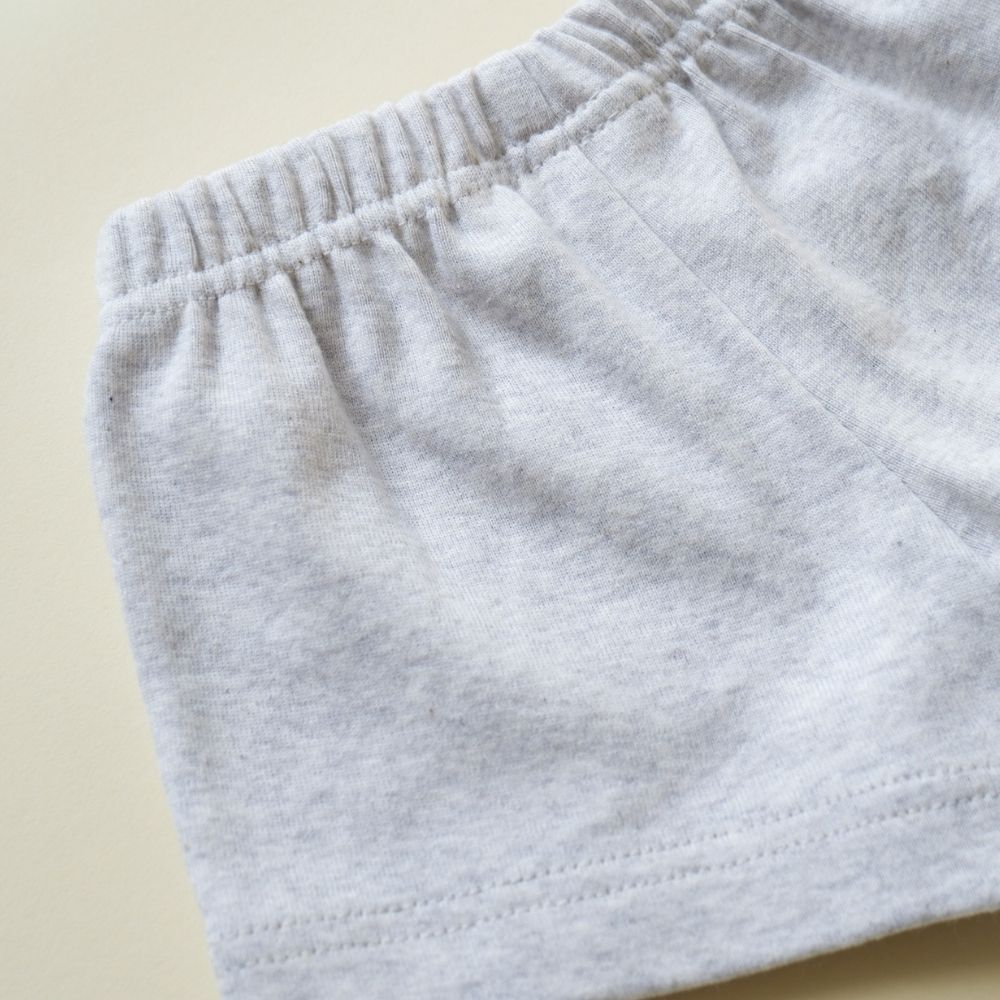 Tothemoon ☾ - Baby shorts - Organic cotton - Light grey
