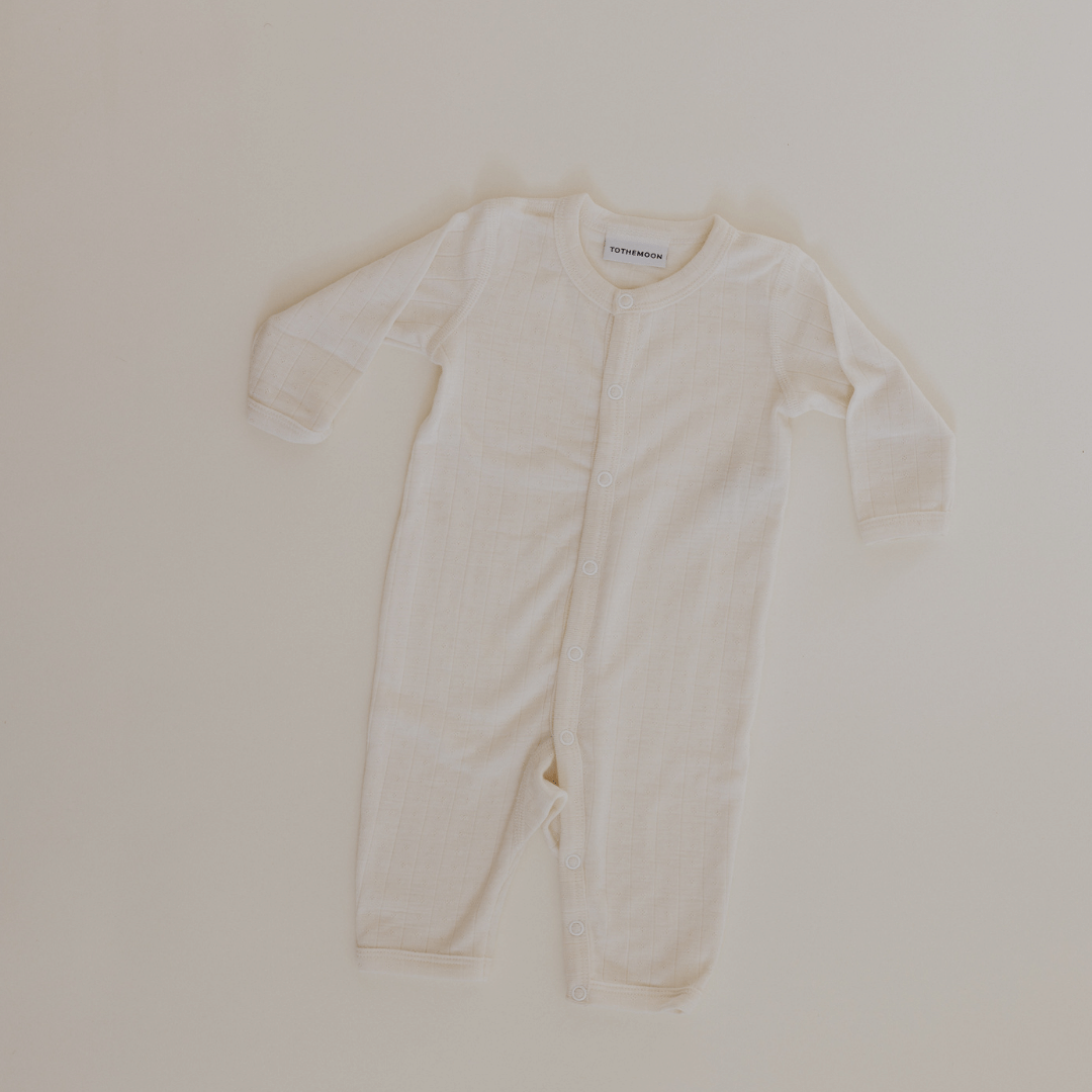 Tothemoon ☾ Tothemoon ☾ - Jumpsuit - Wool & silk - Pointelle Clothing 50