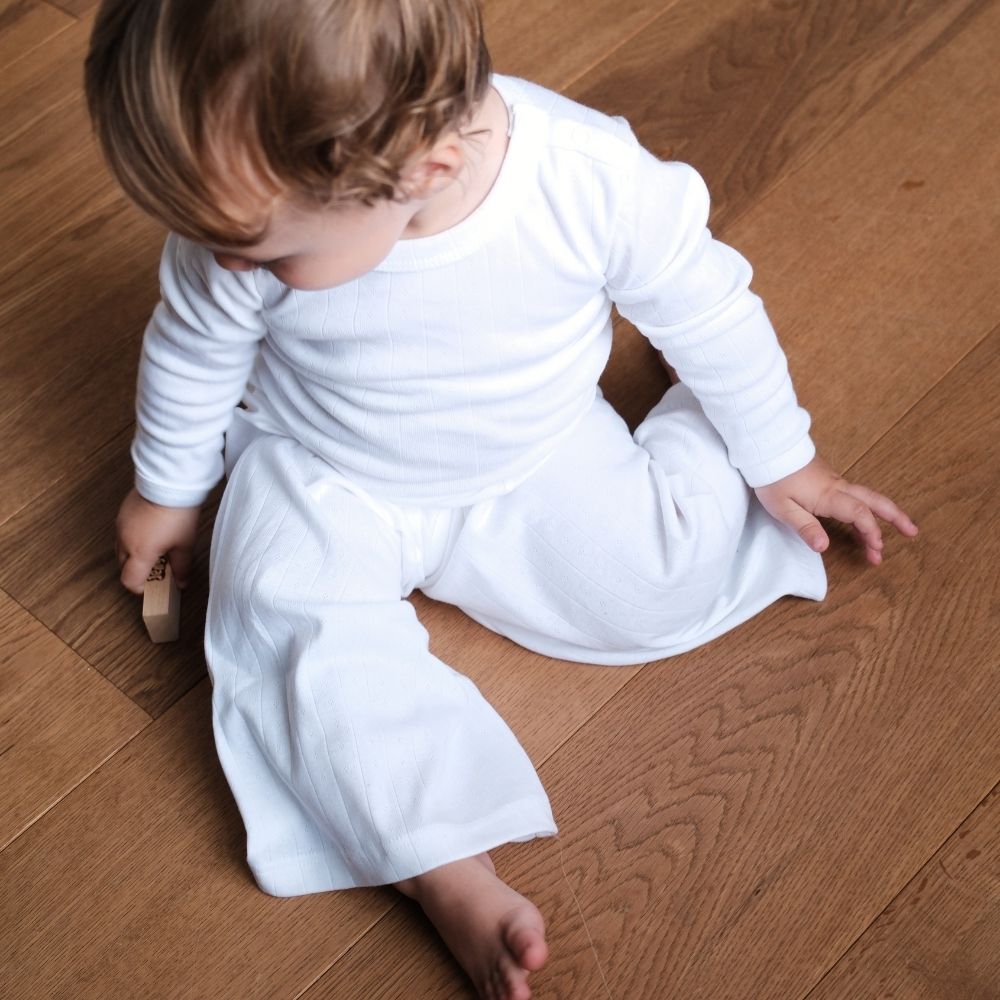 Tothemoon ☾ - Wide pants - Organic cotton - Pointelle