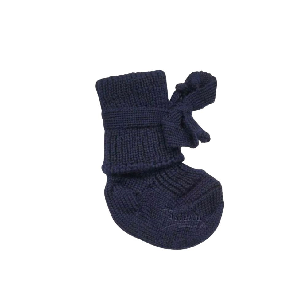 Newborn socks - 100% Organic Wool - Marine