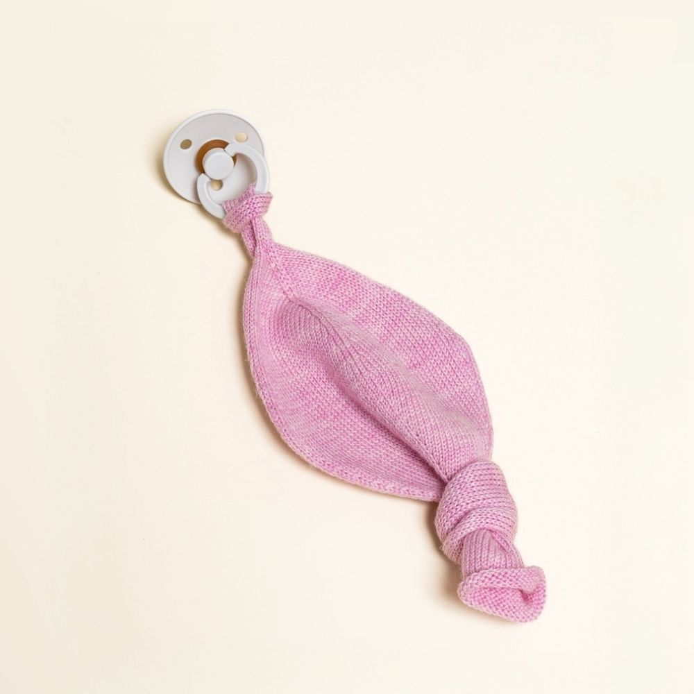 Hvid - Titi Pacifier Holder - 100% Merino wool