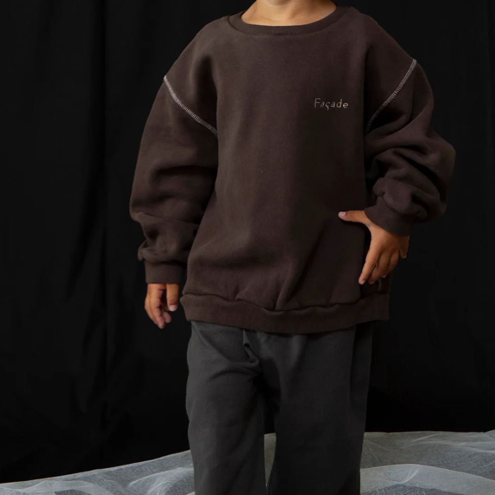 Chunky Trui - coffee