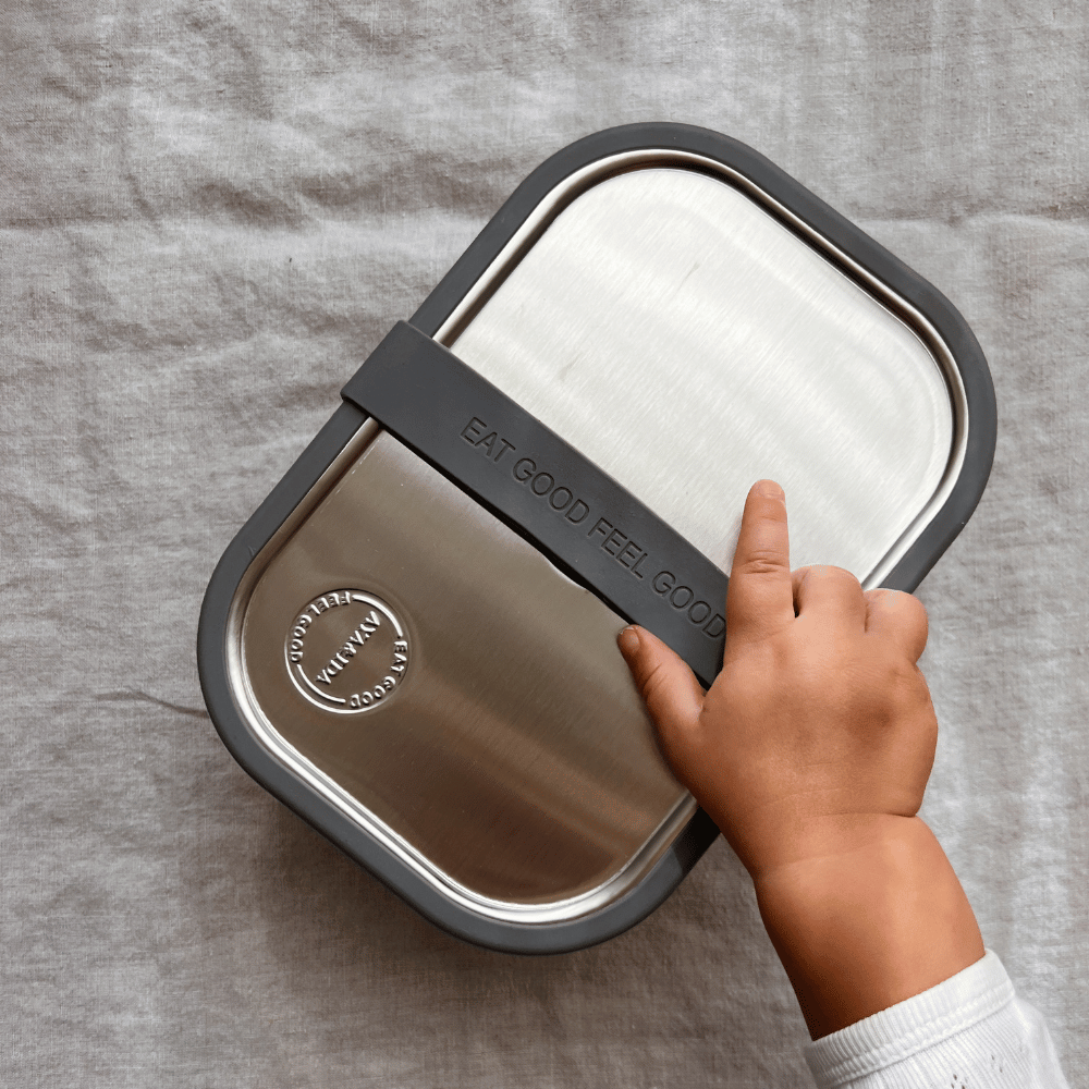 Aya & Ida Lunchbox - Steel - 1000 ml Eat Dark Grey