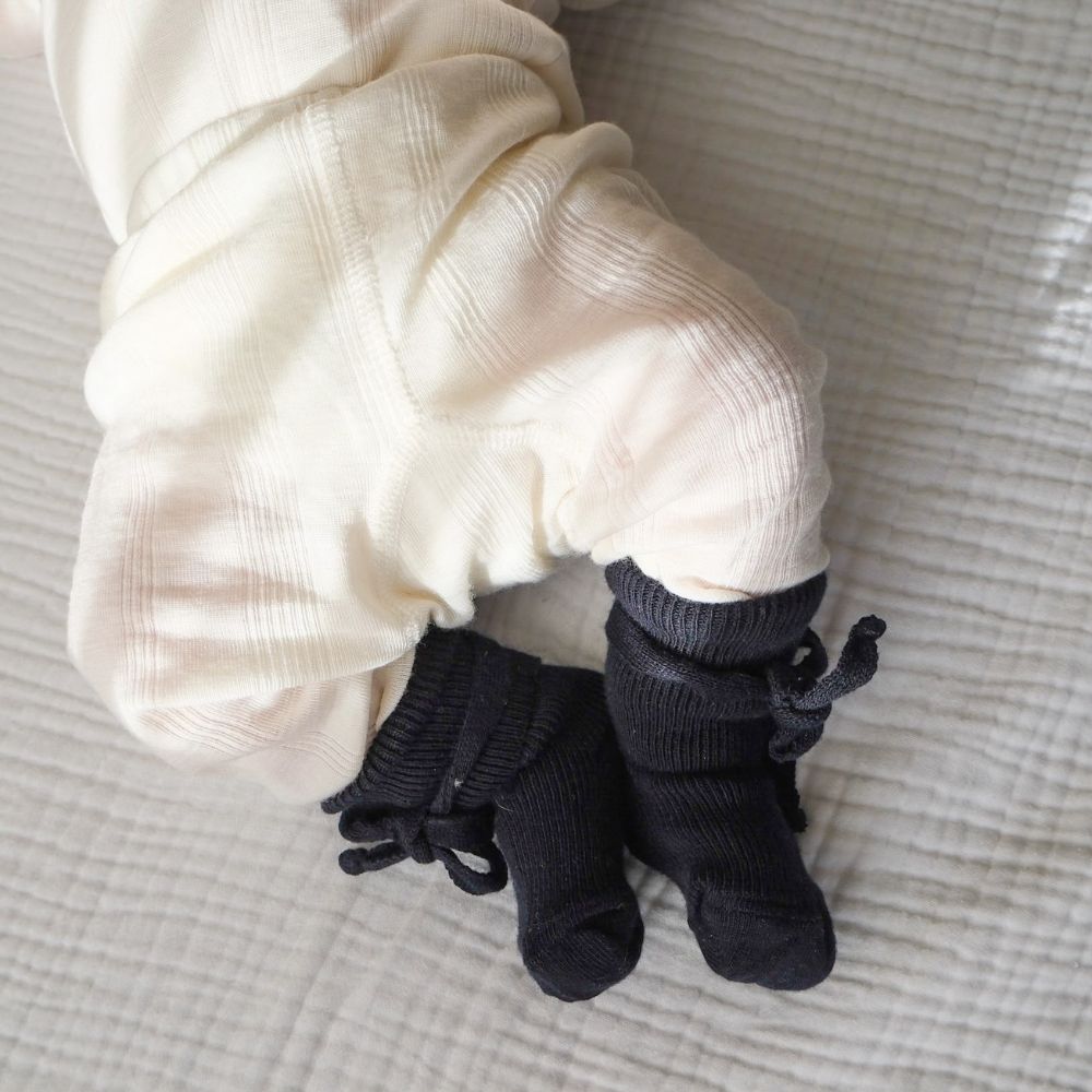 Newborn socks - 100% Organic Cotton - Navy Blue