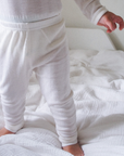 Tothemoon ☾ - Baby pants - Wool & silk - Needle pattern - Natural