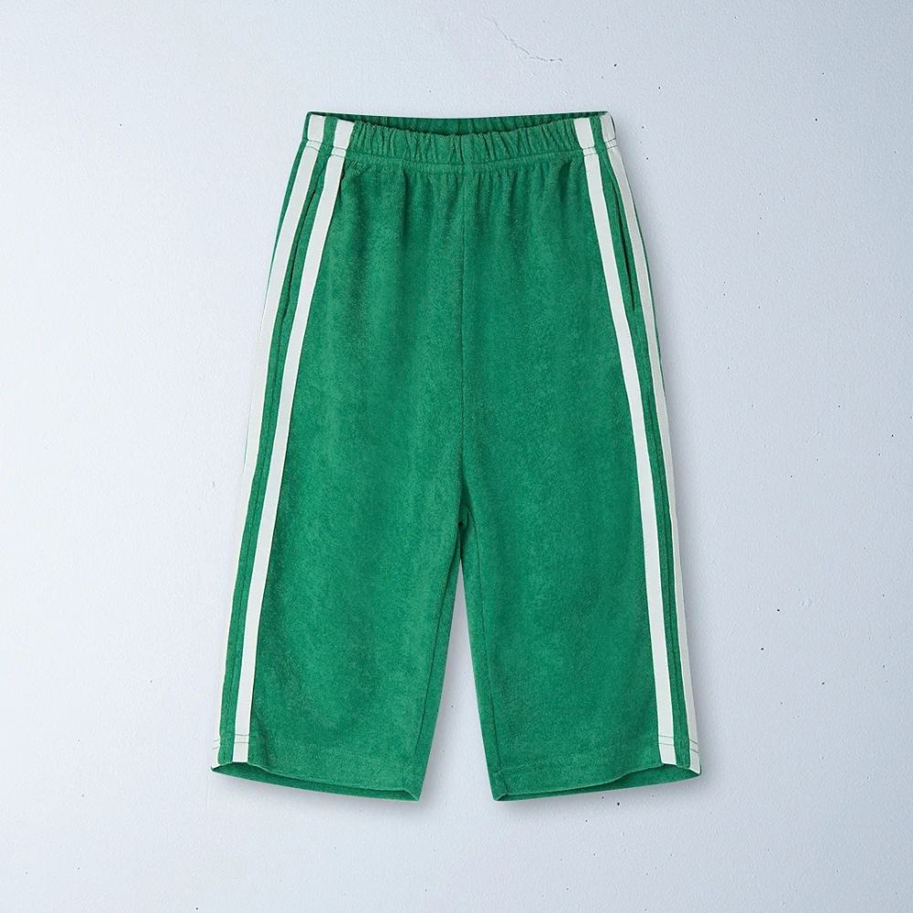 Ziggy Zaza - Twin Stripe Terry Pants - Verde