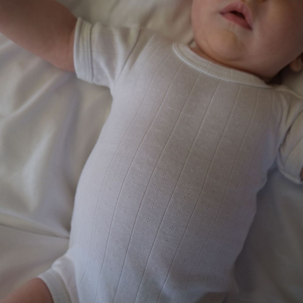 Tothemoon ☾ - Body - Short sleeve - Organic cotton - Pointelle