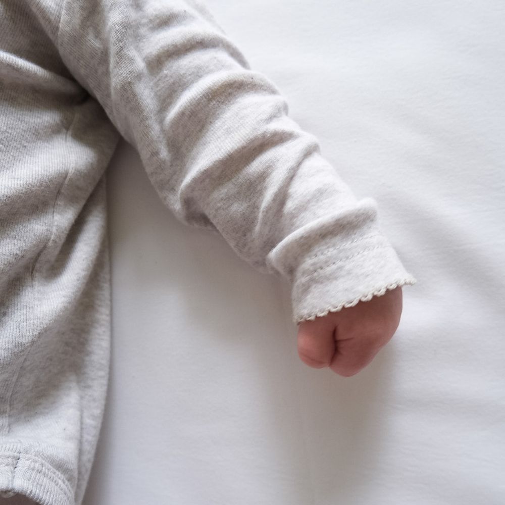 Tothemoon ☾ - Body - Long sleeve - Organic cotton - Light grey