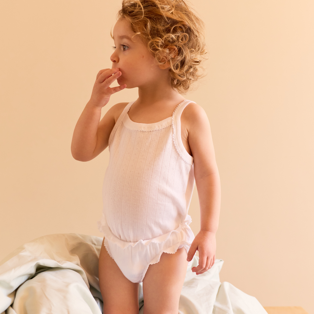 Tothemoon ☾ - Undies with piquette - Organic cotton - Pointelle - 1 pack