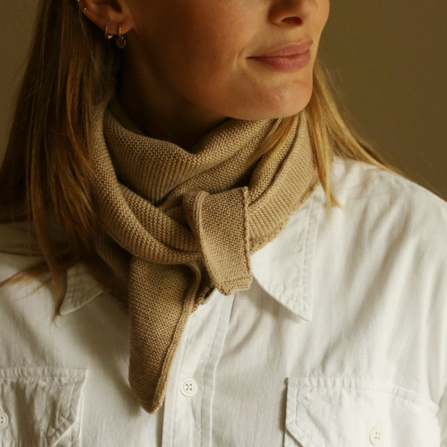 Hvid - Triangle Scarf - For you & Mini - 100% Merino wool