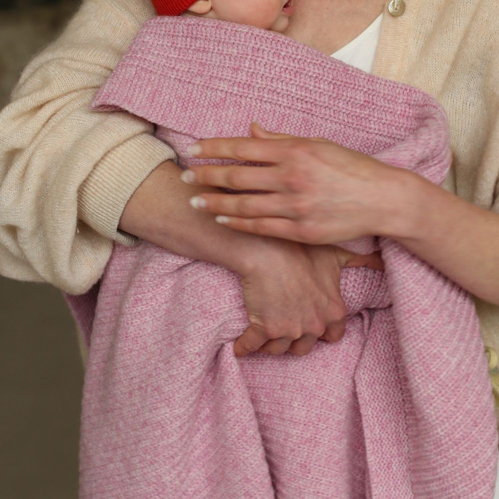 Hvid - Kiki blanket - 100% Italian Merino Lambswool - Very thick knit