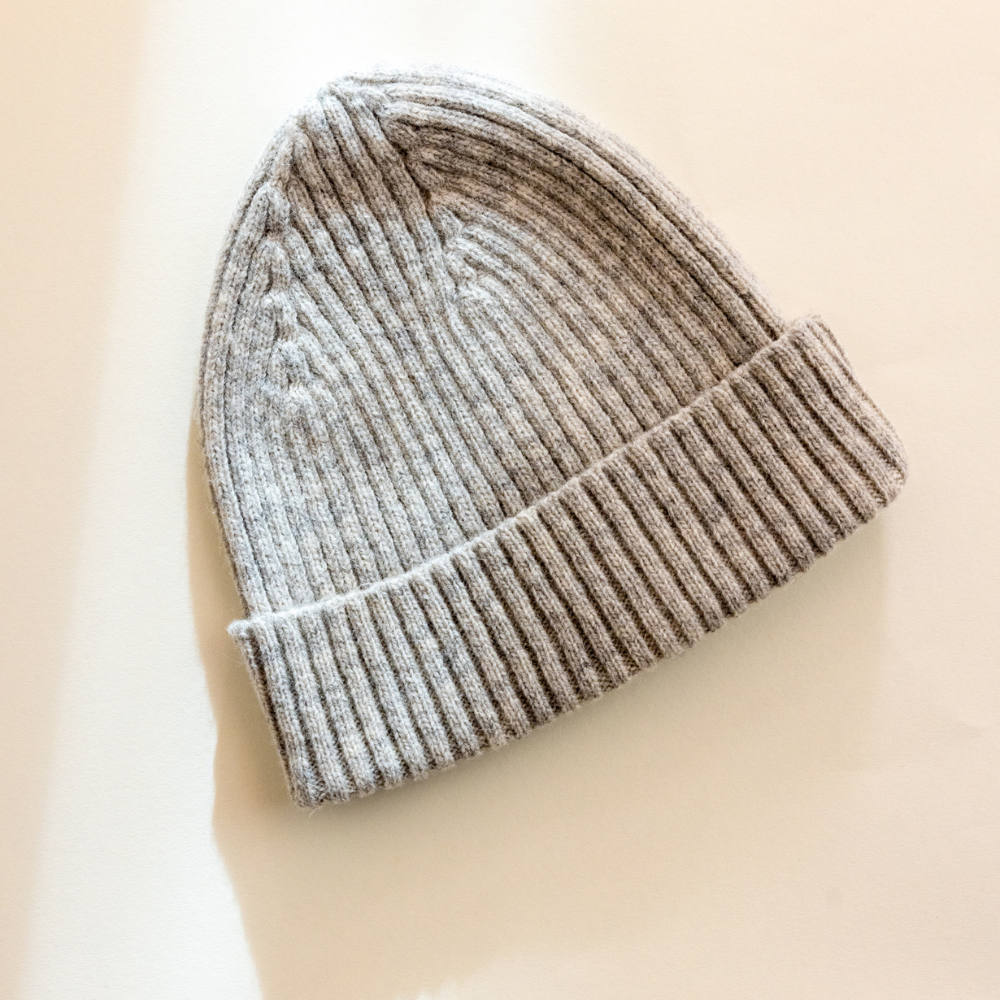 Tothemoon ☾ Beanie - 100% wool - Handmade in Portugal - For you & Mini Outerwear Light Grey / Adult