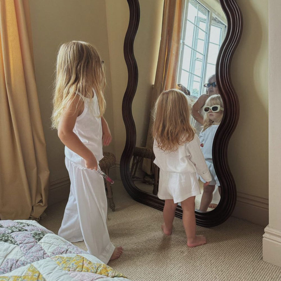 Tothemoon ☾ - Hemdje - Gekrulde uiteinden - Biologisch Katoen  - Pointelle