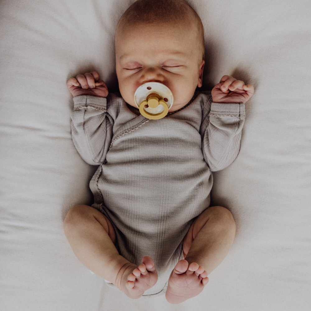 Tothemoon ☾ Tothemoon ☾ - Cross-over body - Long sleeve - Wool & silk - Needle pattern - Dove Clothing 50