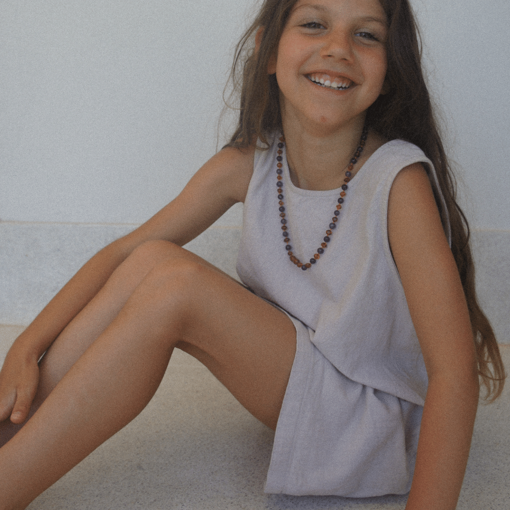 Tothemoon ☾ Tothemoon ☾ - Ziggy dress - V-shaped back - 100% Cotton - Handmade in Holland Clothing Sand / 1Y