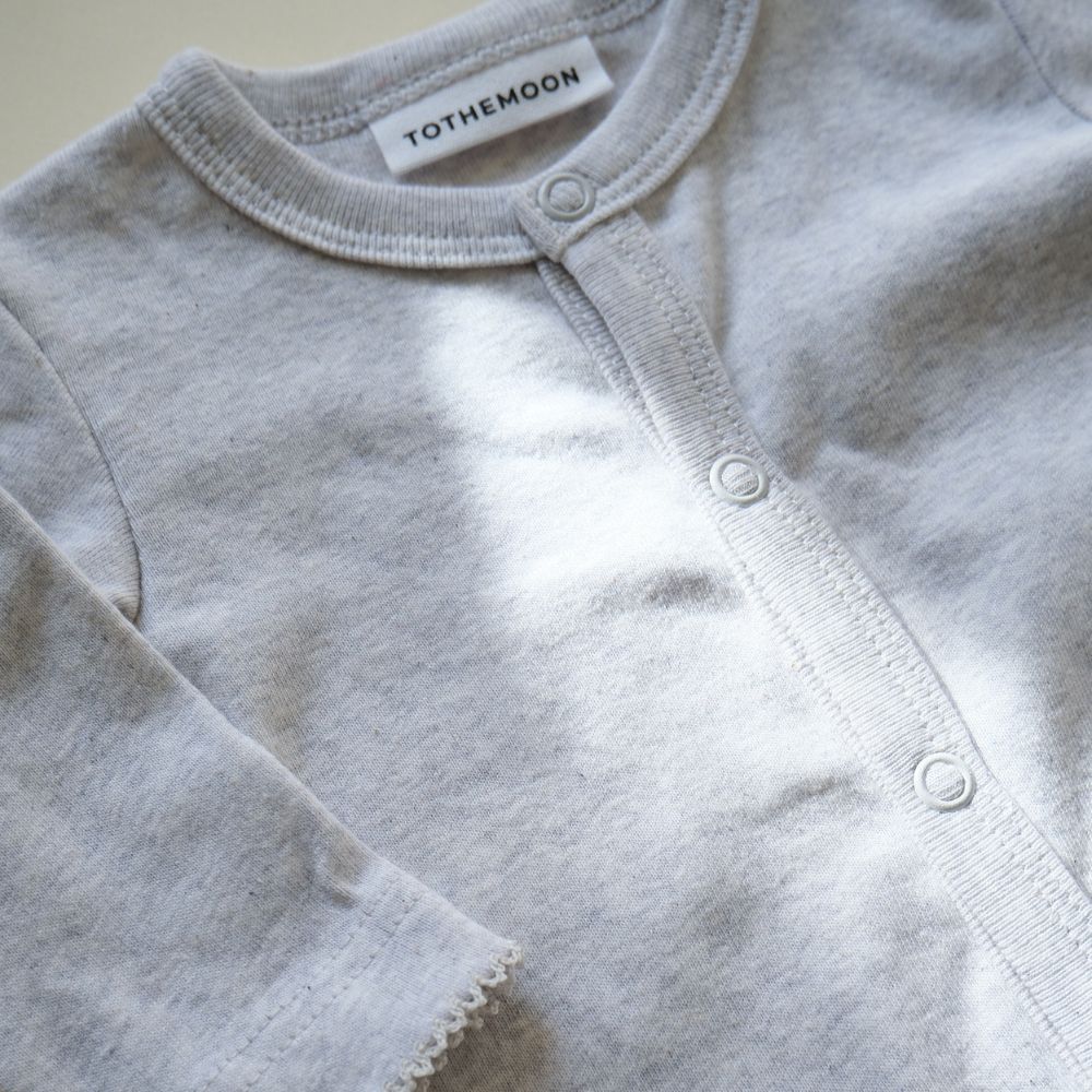 Tothemoon ☾ - Jumpsuit - 100% Organic cotton - Light grey