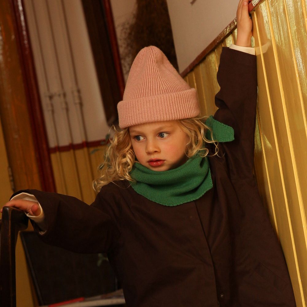 Hvid - Triangel Sjaal - 100% Merino wol