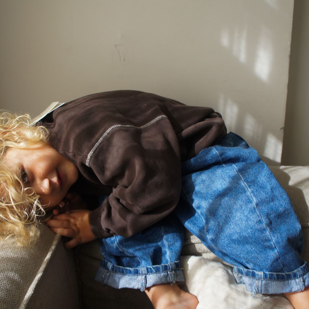 Chunky Trui - coffee