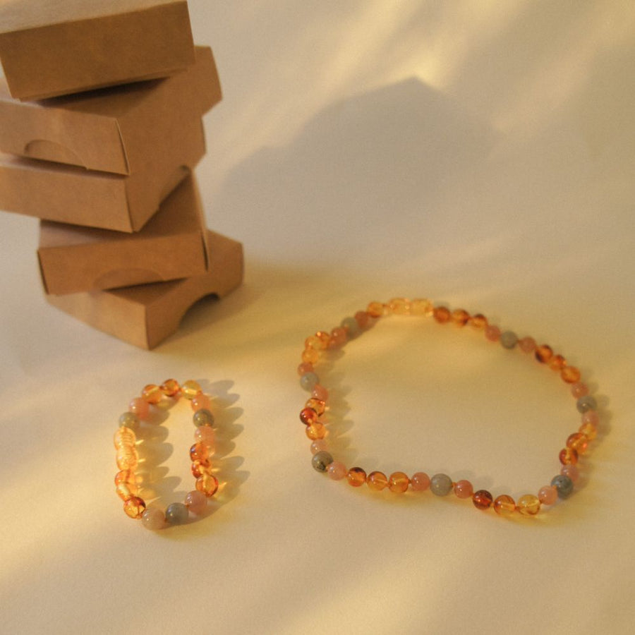 Amber bracelet & anklet - Baby & kids - 14 cm