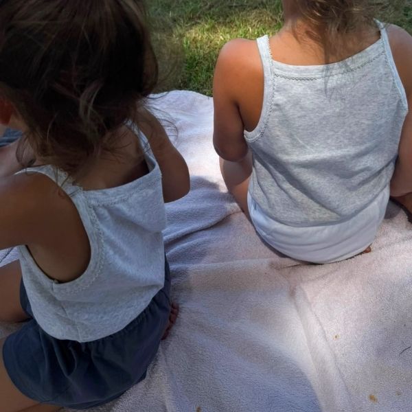 Tank top - Organic cotton - Light grey