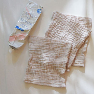 Tothemoon ☾ - Hydrofiele Washandjes - Set of 3 - Handmade