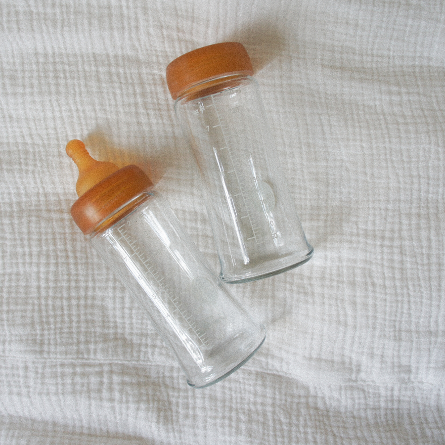 Baby glass bottles - 2-pack - 2 sizes