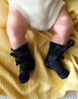 Newborn socks - 100% Organic Cotton - Navy Blue