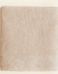 Hvid Gaston deken - 100% Merino lamswol - Zeer dik gebreid