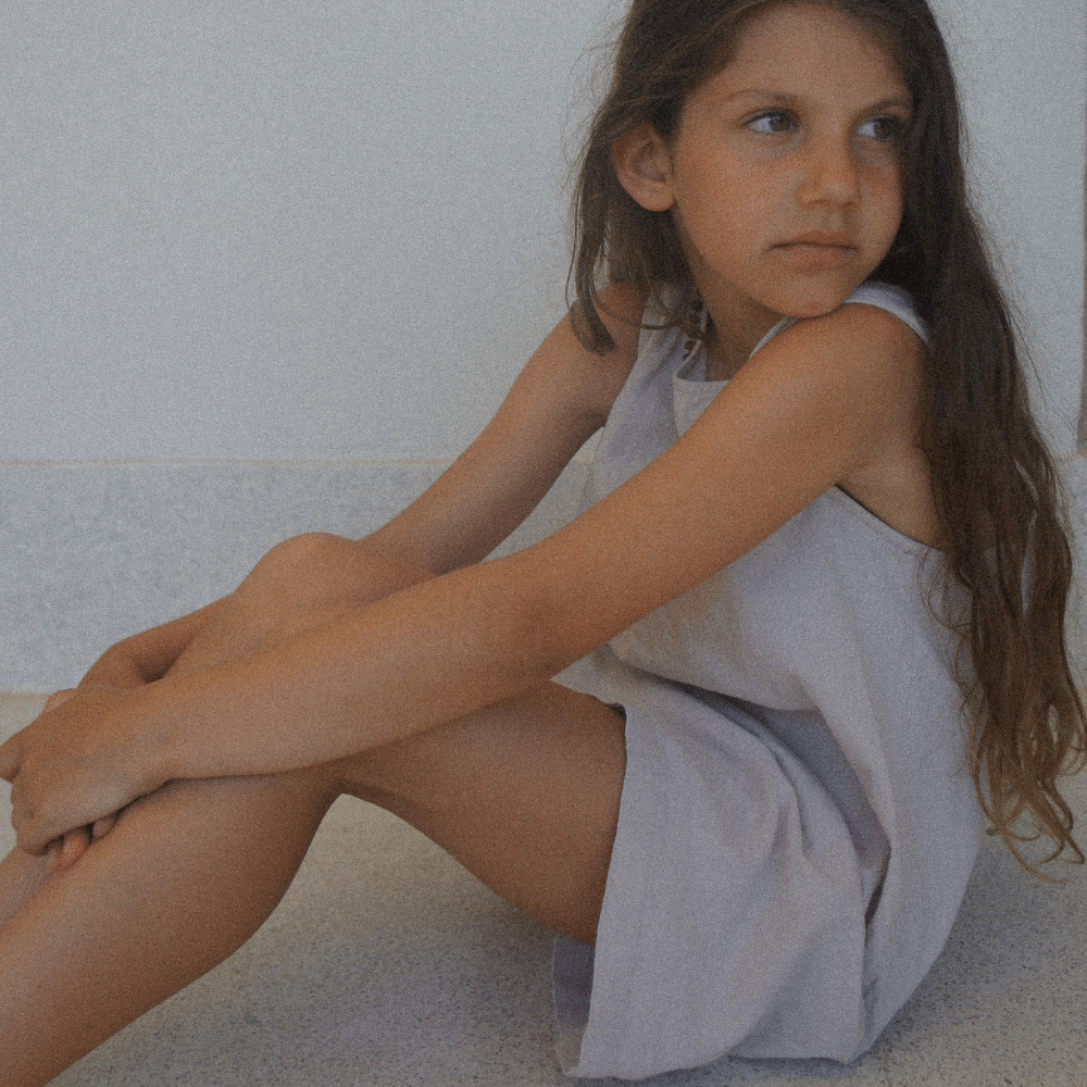 Tothemoon ☾ Tothemoon ☾ - Ziggy dress - V-shaped back - 100% Cotton - Handmade in Holland Clothing Sand / 1Y