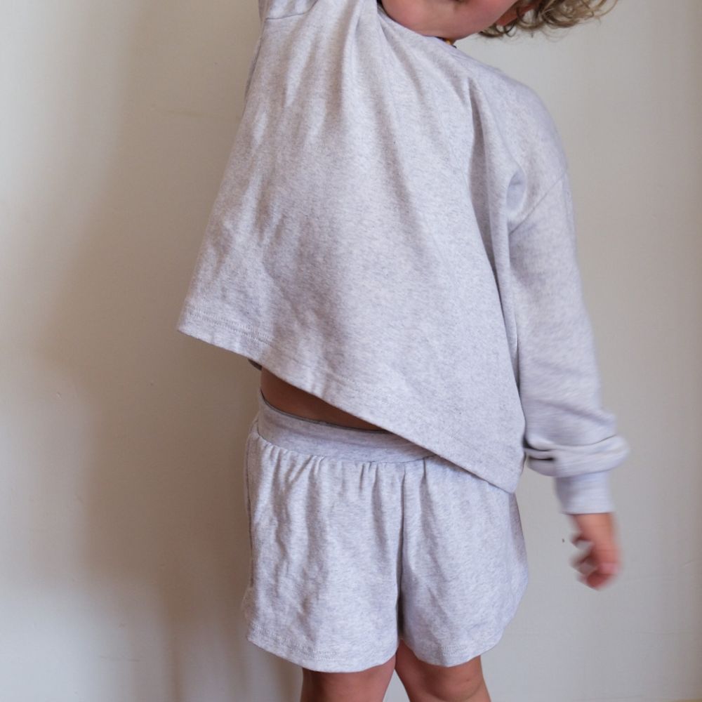 Tothemoon ☾ - Shorts - Organic cotton - Light grey