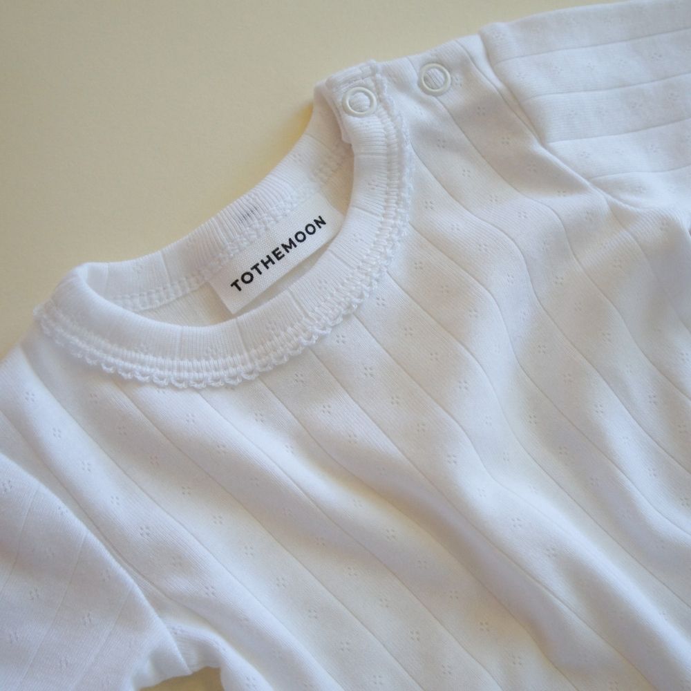 Tothemoon ☾ - Body - Long sleeve - Piquette Endings - Organic cotton - Pointelle