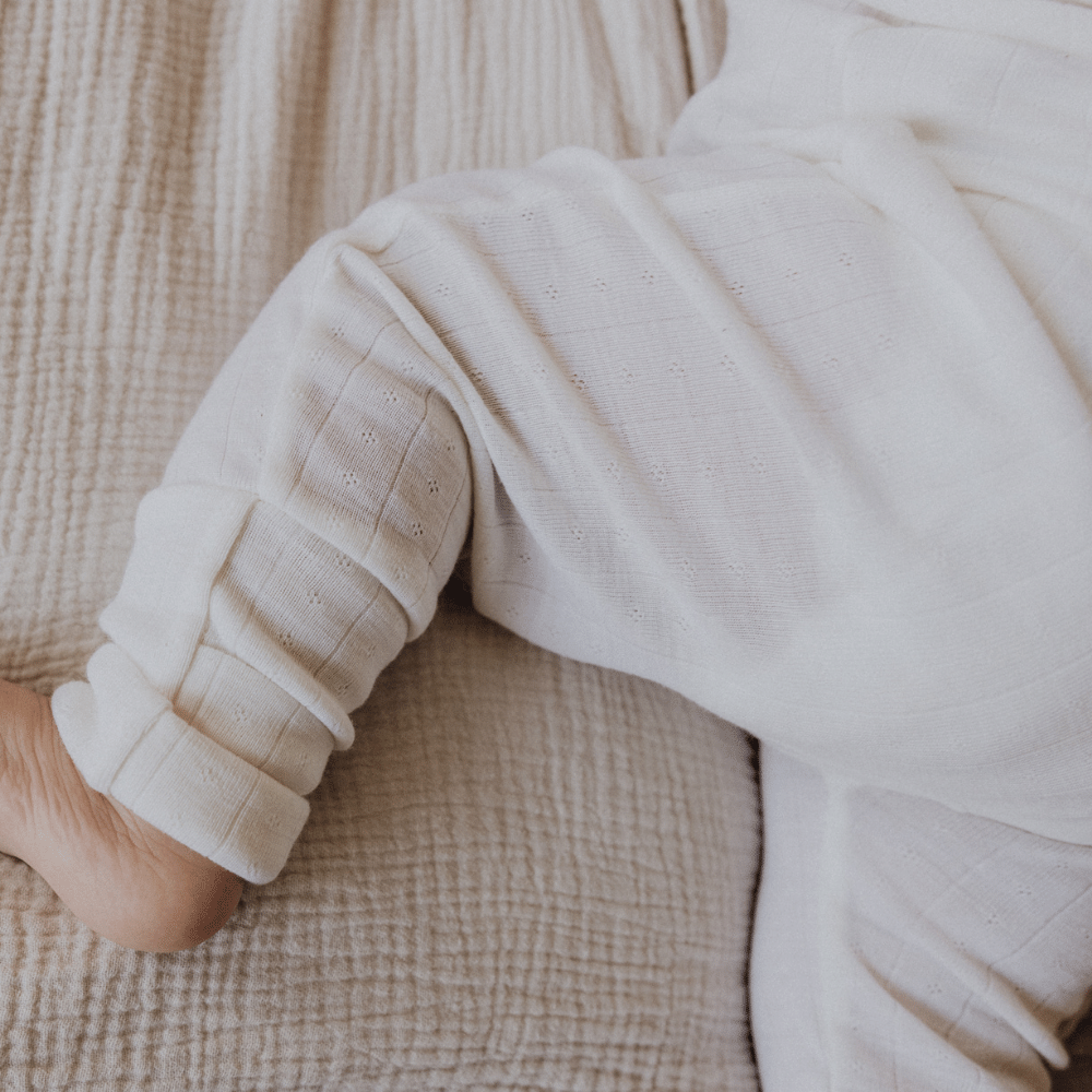 Tothemoon ☾ Tothemoon ☾ - Sleep suit - 2 in 1 Foot - Wool & silk - Pointelle Clothing 40