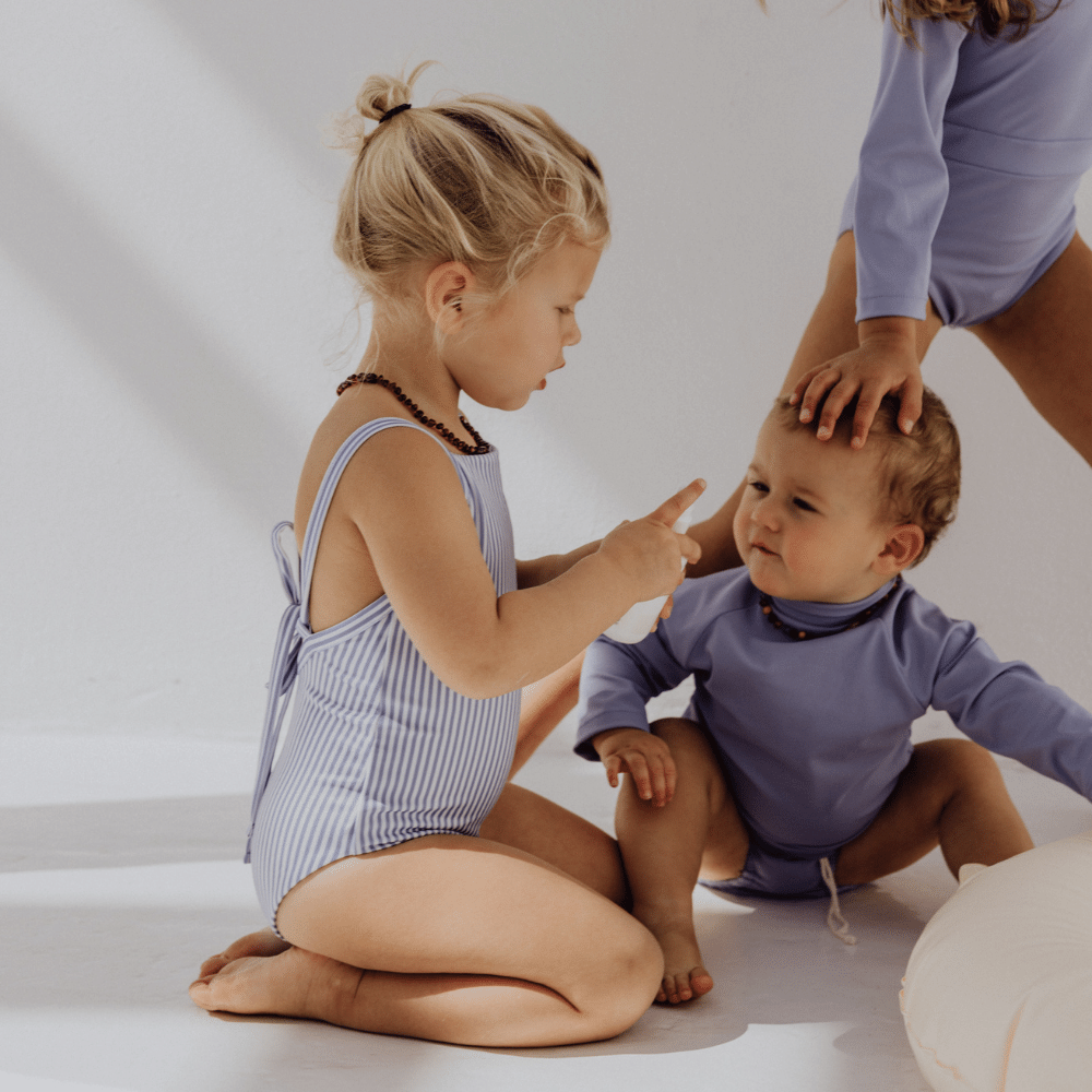 Ina Swim Shirt long sleeve - Sustainable Zwemkleding Sand / 6m