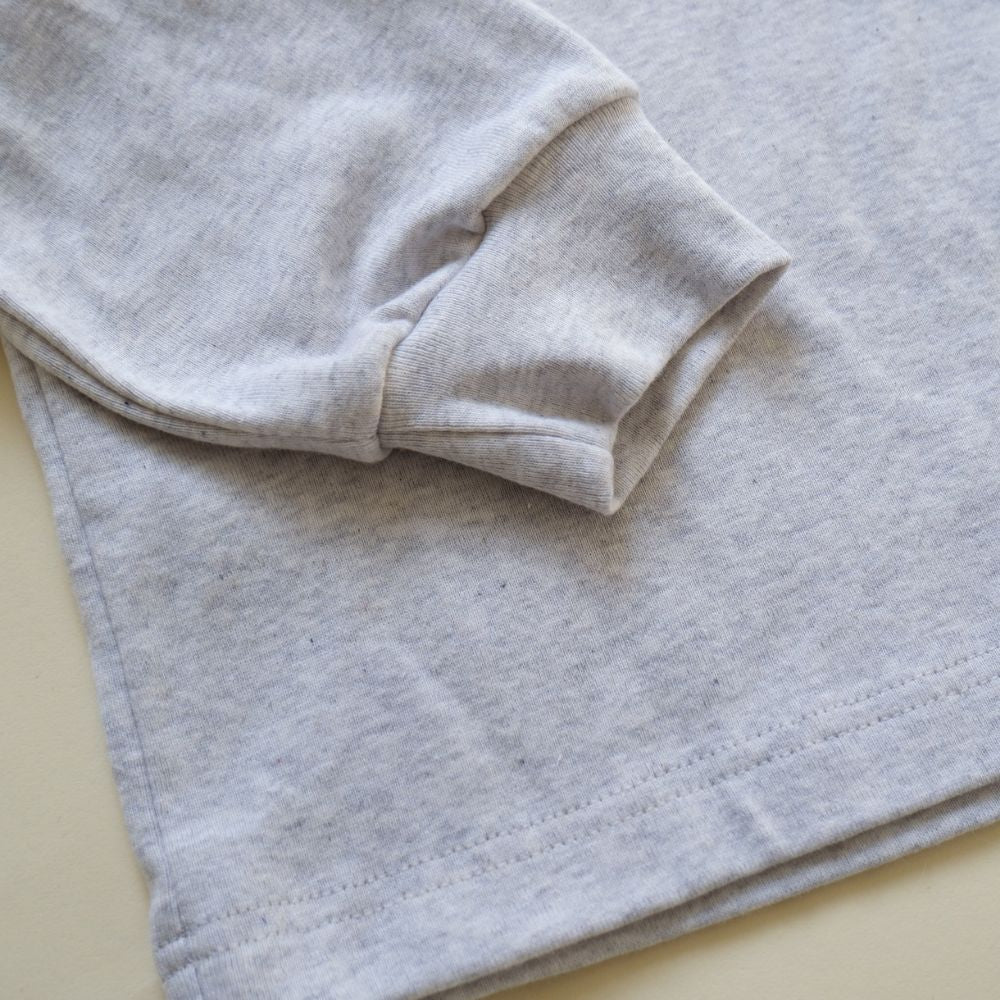 Tothemoon ☾ - Shirt - Long sleeve - Cuffed sleeves - Organic cotton - Light grey