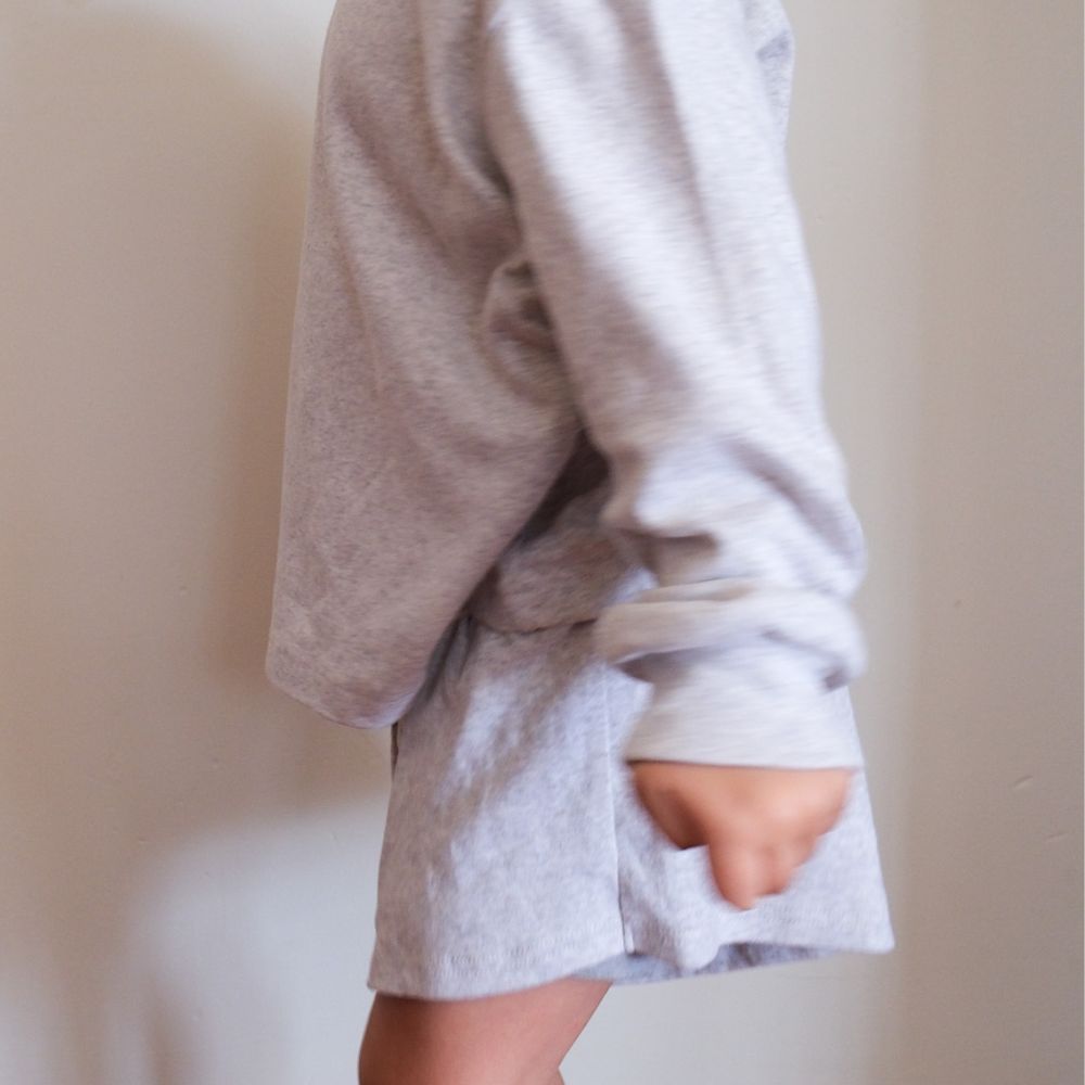 Tothemoon ☾ - Shorts - Organic cotton - Light grey