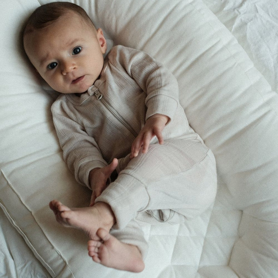 Tothemoon ☾ Tothemoon ☾ - Sleep suit - 2 in 1 Foot - With zipper - 100% Wool - Moonbeam Clothing 40