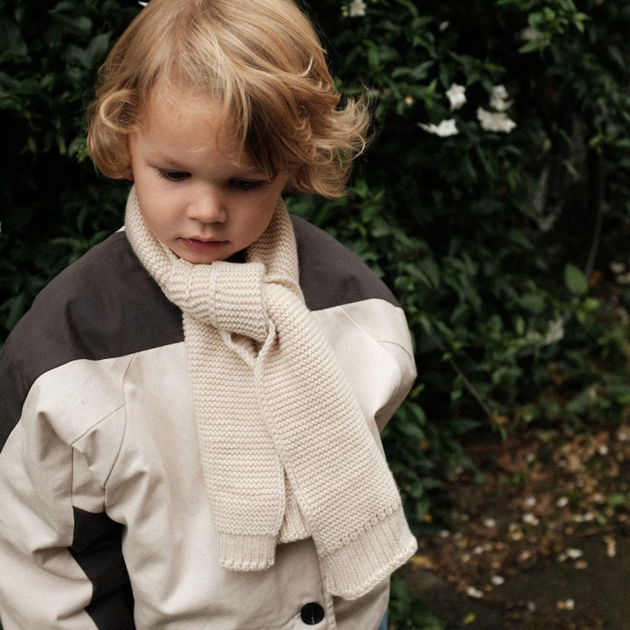 Hvid - Ivo Kids Scarf - 100% Merino wool