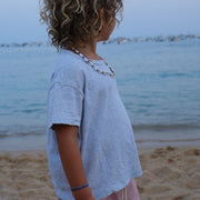 Shirt - Short sleeve - Organic cotton - Light grey