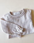 Tothemoon ☾ - Body - Long sleeve - Piquette Endings - 100% Wool - Moonbeam