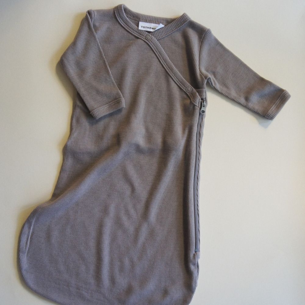 Tothemoon ☾ - Wrap-around - Sleeping bag - With zipper - 100% Wool - Rib - Taupe