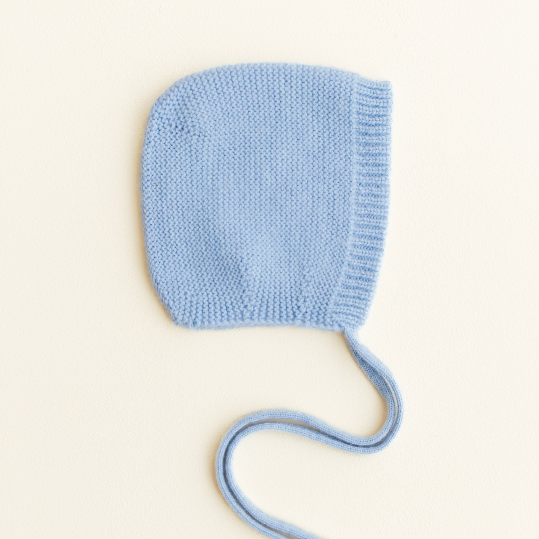 Hvid - Baby Strikmutsje - 100% Merino wol