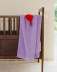 Hvid Gust deken - 100% Merino wol - Medium dik gebreid