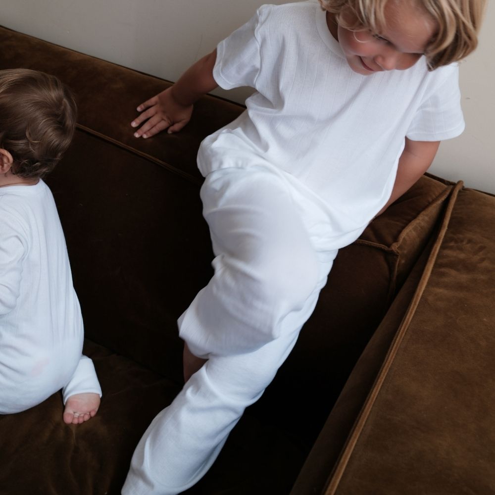 Tothemoon ☾ - Wide pants - Organic cotton - Pointelle