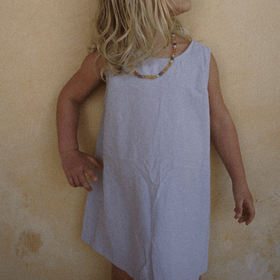 Tothemoon ☾ - Ziggy dress - 100% Cotton - Handmade - Katoenen jurkje - Kinderjurkje - Zomerjurkje - Kinderkleding - Zoenvoorgust.com