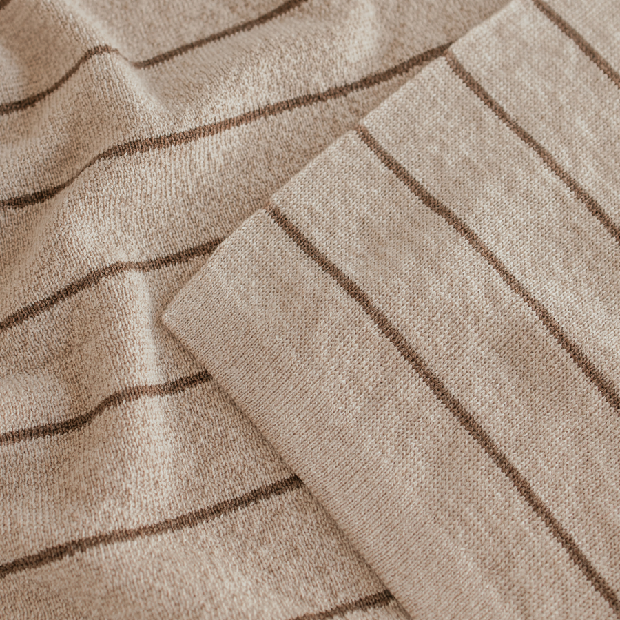 Hvid Harry deken - 100% Merino wol - Medium dik gebreid