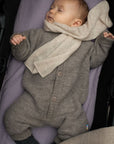 Baby suit - 100% Wool Fleece - Sesame