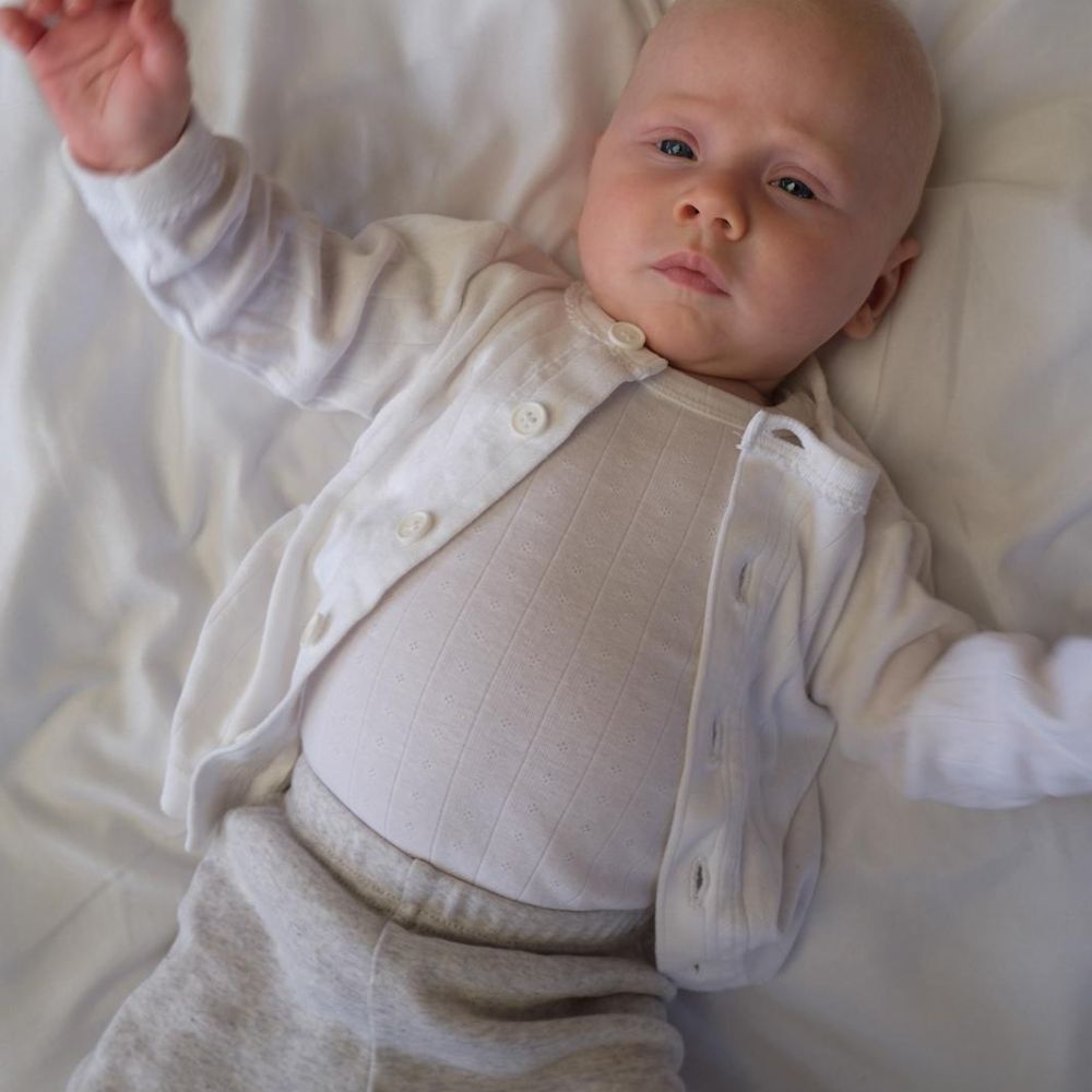 Tothemoon ☾ - Babyvestje - Biologisch Katoen - Pointelle